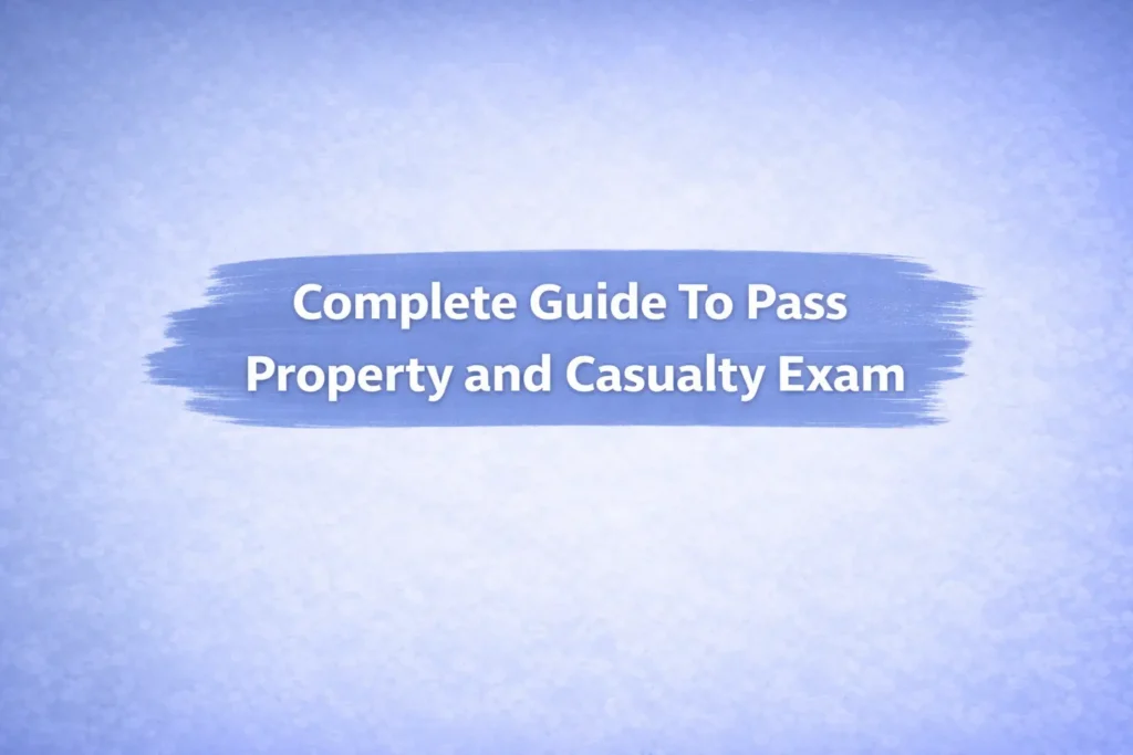 Complete Guide To Pass Property and Casualty Exam