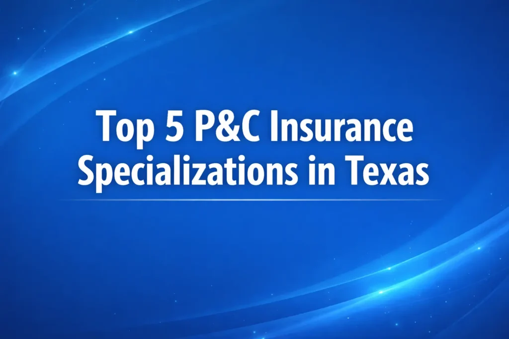 Texas P&C insurance career specializations and growth opportunities